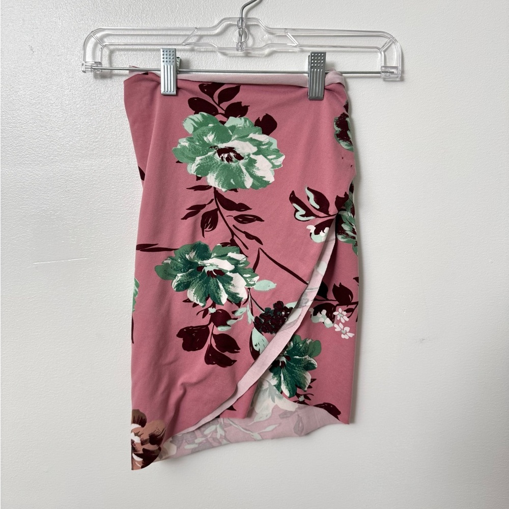 Floral Pink Wrap Ballet Skirt